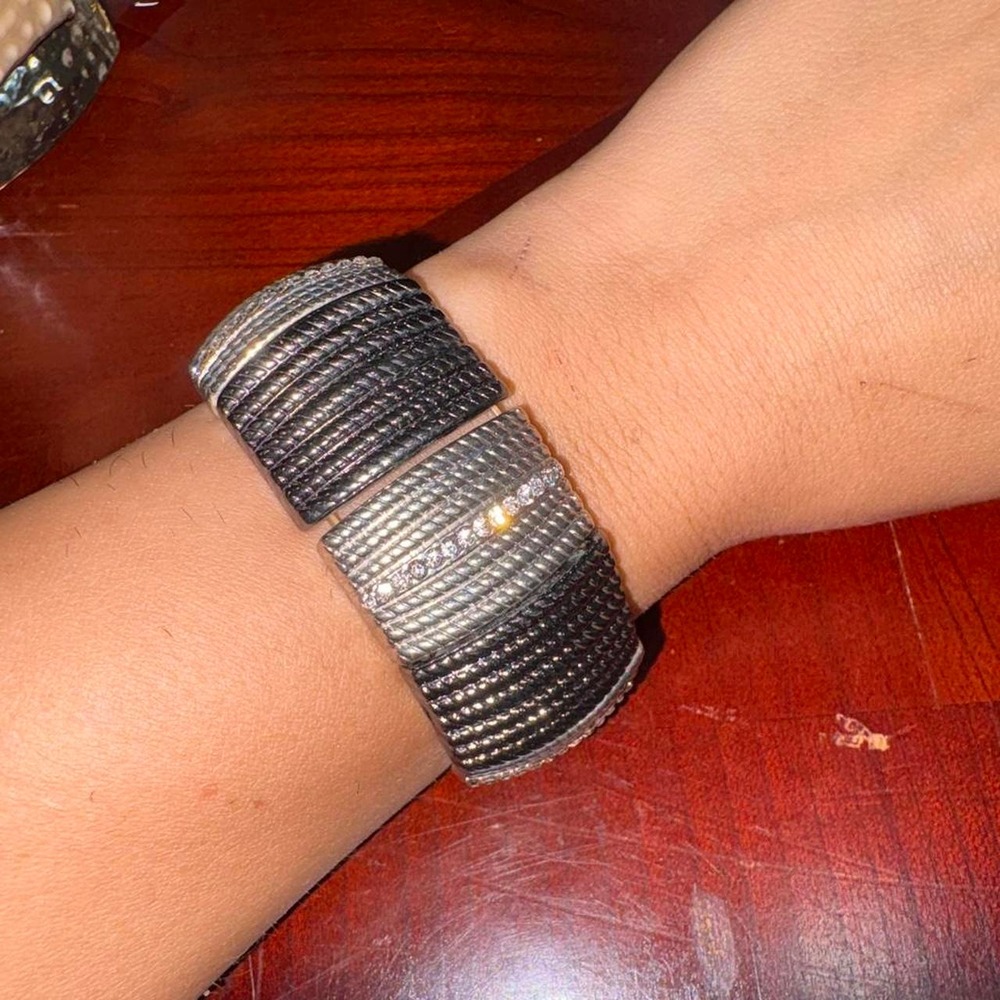Silver cuff bracelet